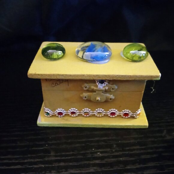 LOT OF 7 - Jewelry Box Puzzle Box Coin Tray Home Decor - Picture 8 of 10
